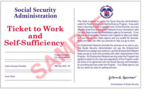 Ticket to Work and Self-Sufficiency Sample ticket to work sample application