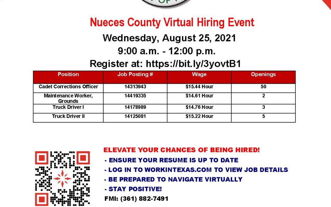 Nueces County Virtual Hiring Event