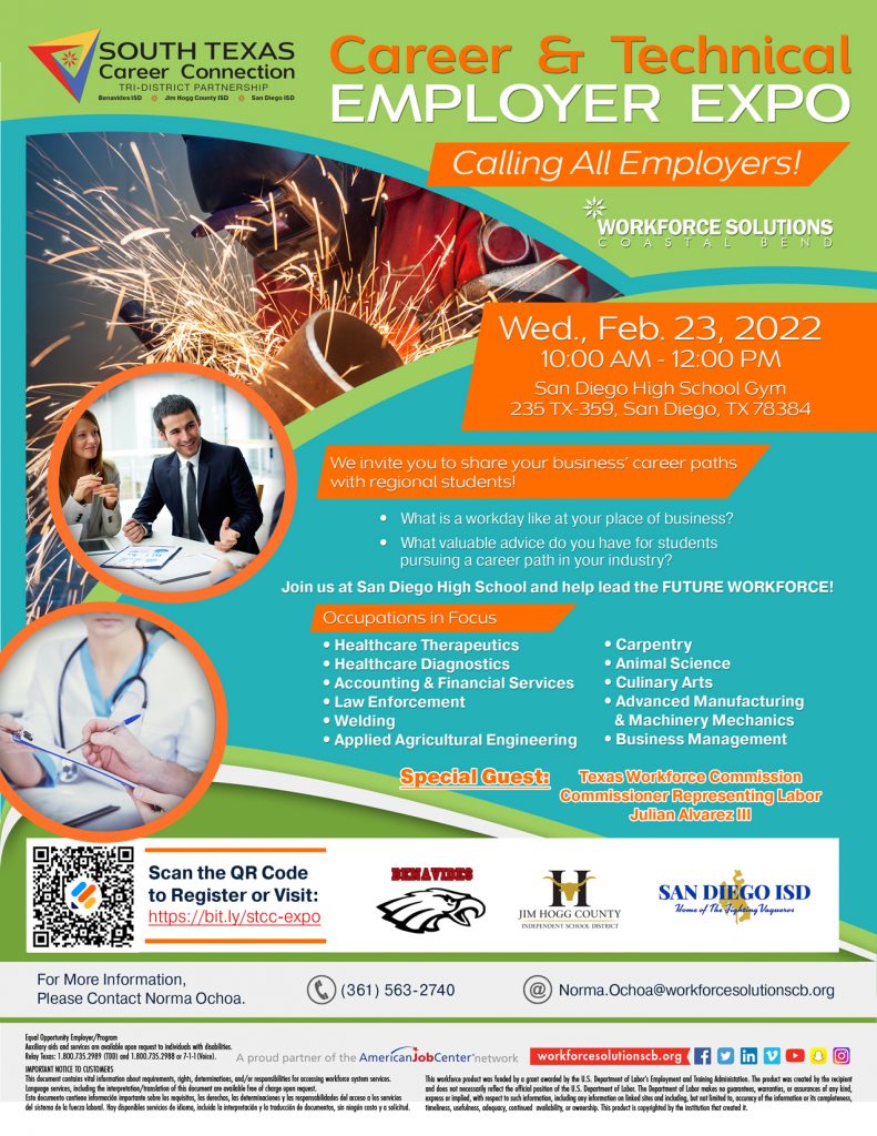 South Texas Career Connection Career & Technical Employer Expo