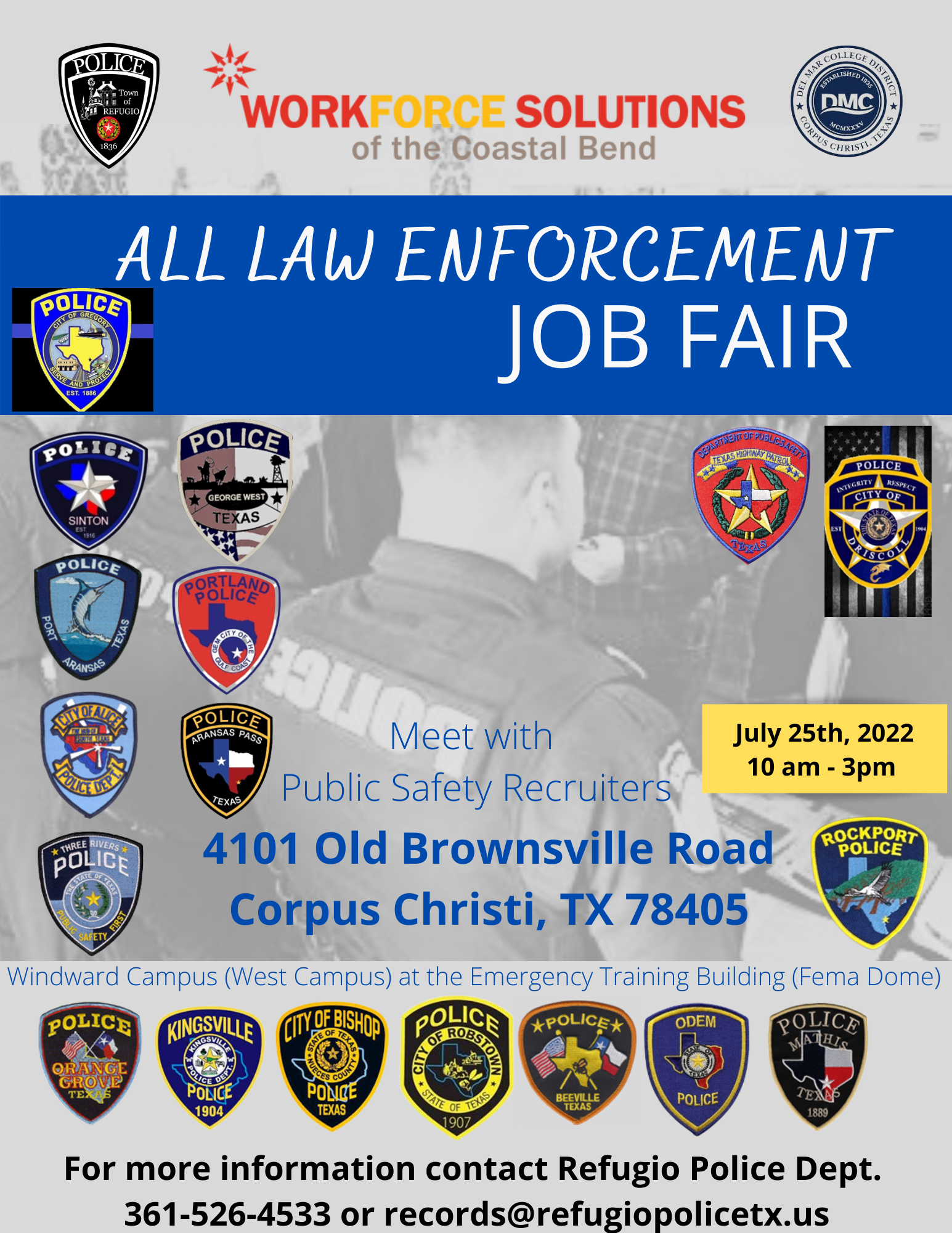 All Law EnforcementJob Fair Workforce Solutions Coastal Bend