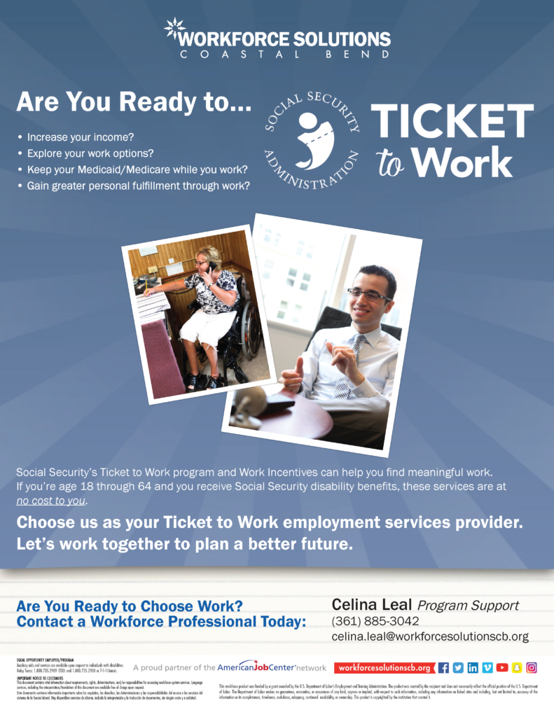 Ticket to Work Flier preview