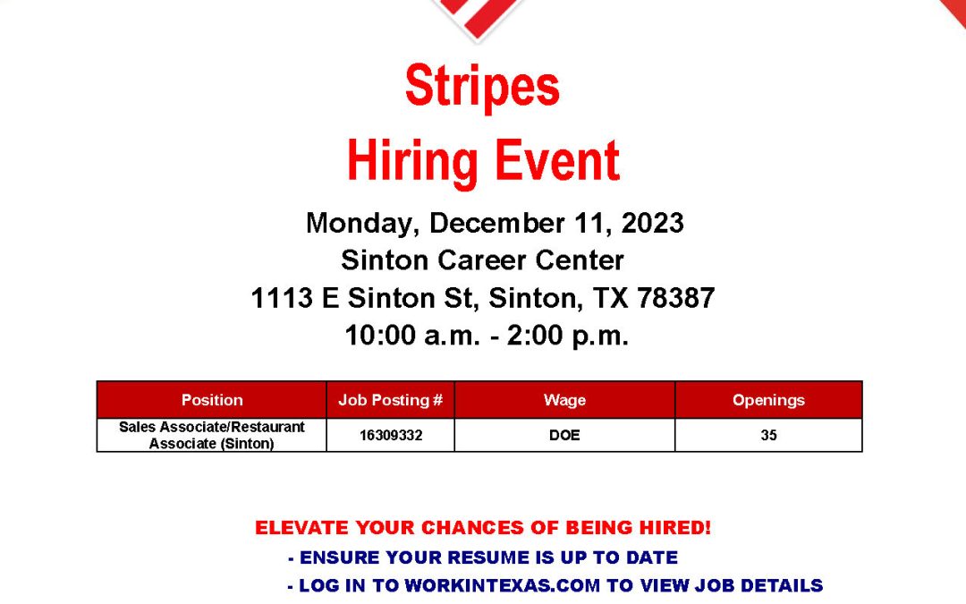 Stripes Hiring Event
