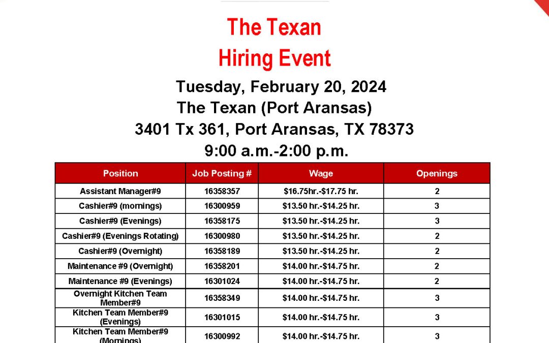 The Texan Hiring Event