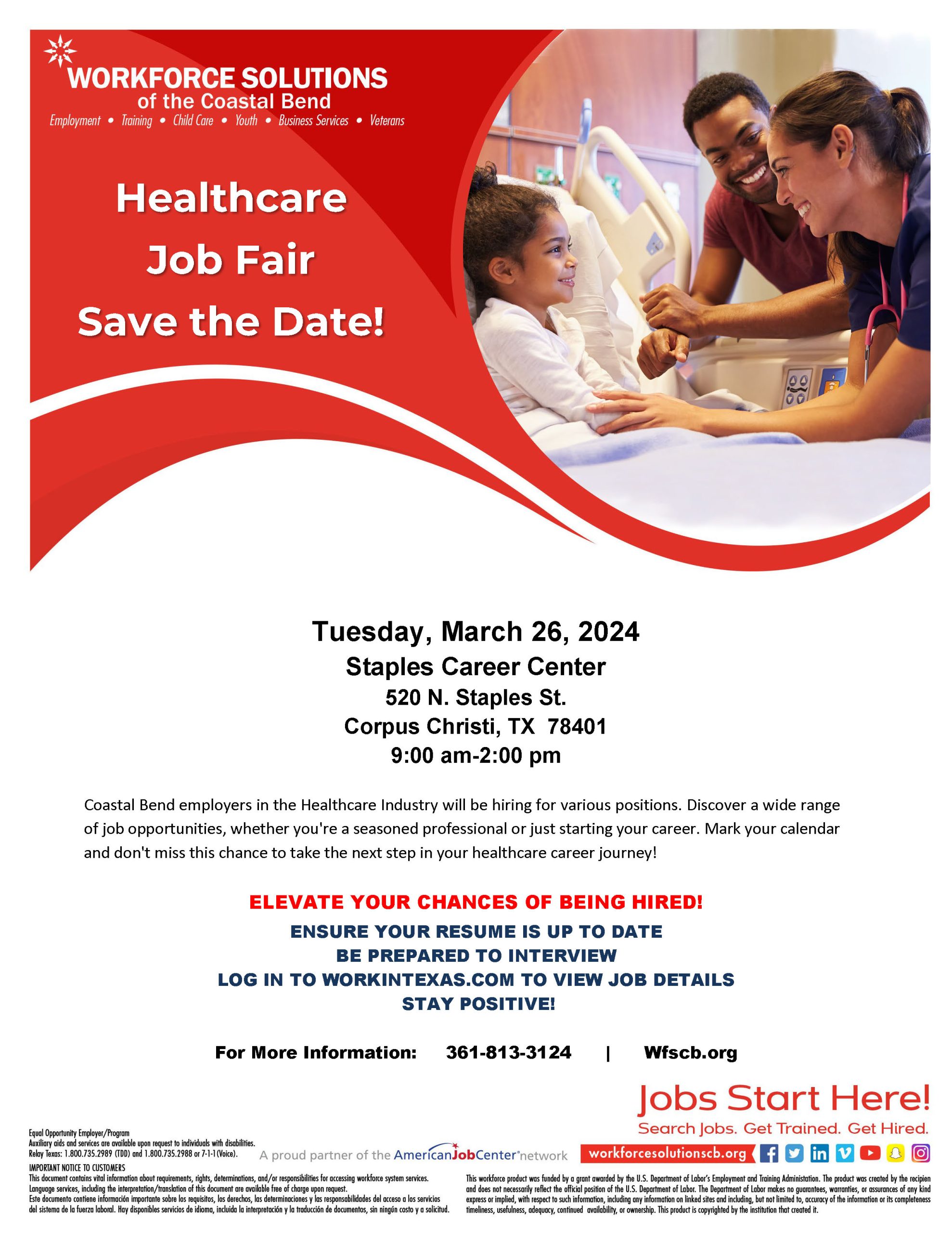 Healthcare Job Fair Save The Date