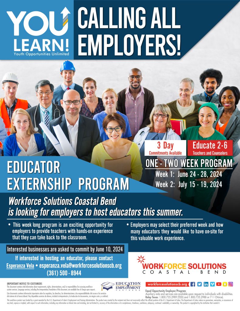 Educator Externship Employer Flyer