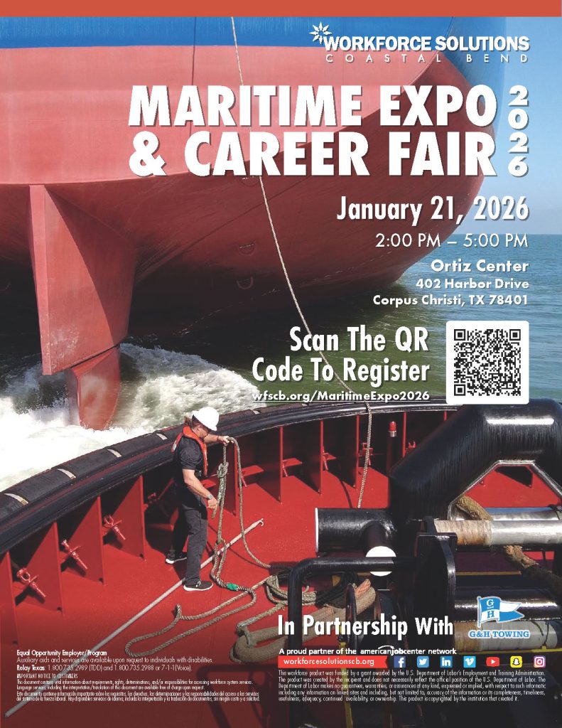 WFSCB Coastal Bend Maritime Expo & Career Fair 2025 Flyer