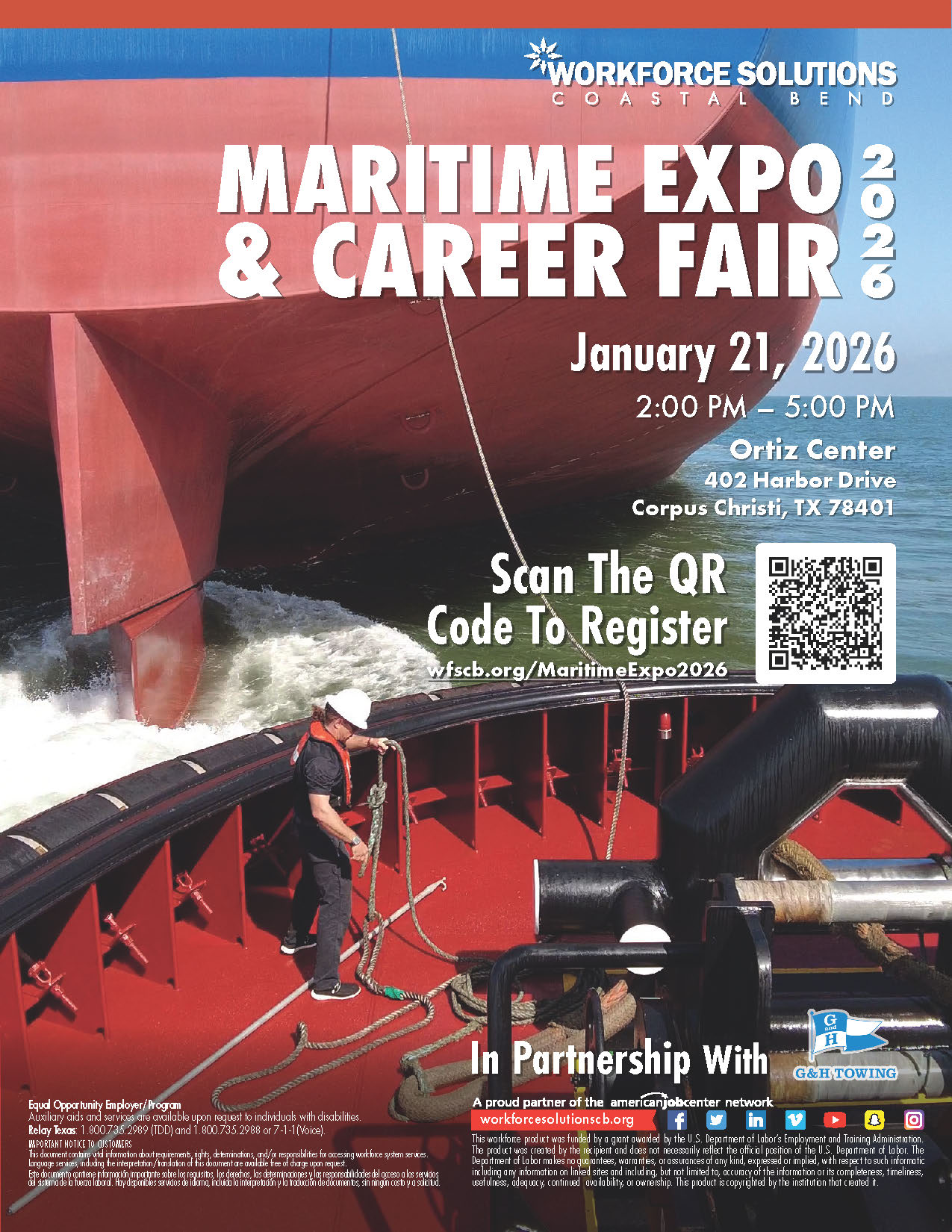 WFSCB Coastal Bend Maritime Expo & Career Fair 2025 Flyer