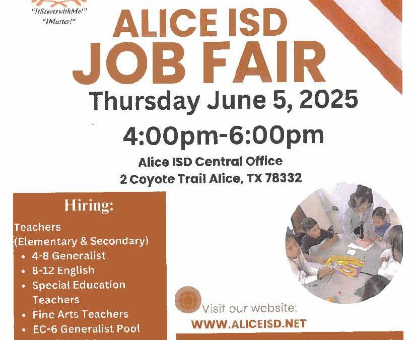 Alice ISD Job Fair 2025